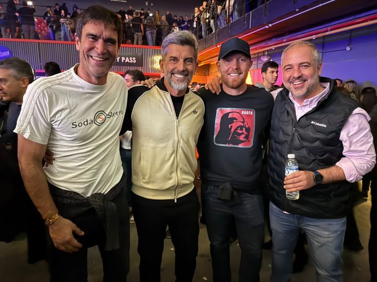 La música reunió a cuatro intendentes mendocinos.