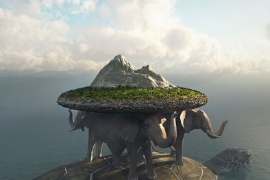 MDZol | Una de las creencias era que una tortuga gigante sostenía a la Tierra plana