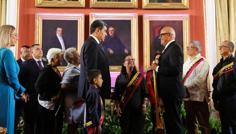 Maduro antes de jurar como presidente de Venezuela Foto: EFE