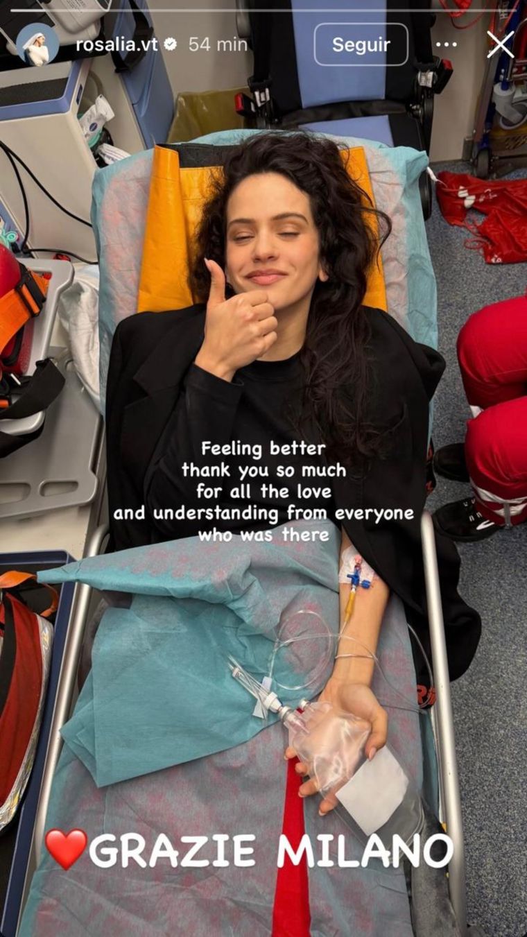 La imagen que compartió la artista para llevar tranquilidad a sus seguidores. La imagen que compartió la artista para llevar tranquilidad a sus seguidores.