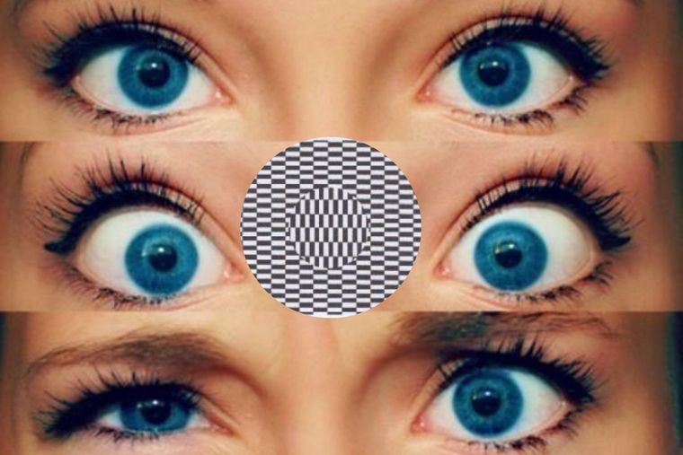 Test Visual Test Visual de la ilusión óptica de Ouchi Foto: Pinterest