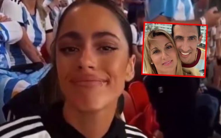 Felices Las parejas de los futbolistas se mostraron en Qatar.