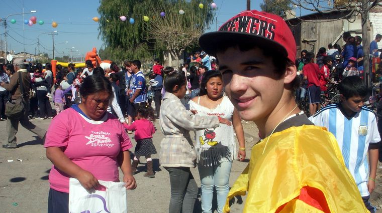 Uno de los tantos festejos en el barrio del oeste. Foto: Ulises Naranjo/MDZ