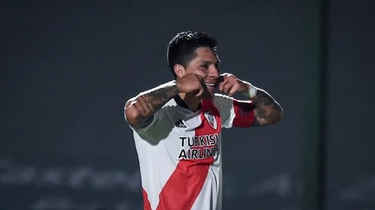 Enzo Pérez le dio a River una importante victoria. Foto: River Plate