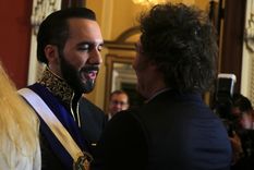 Nayib Bukele y Javier Milei se encontrarán en Balcarce 50. Foto: Prensa Presidencia de la Nación