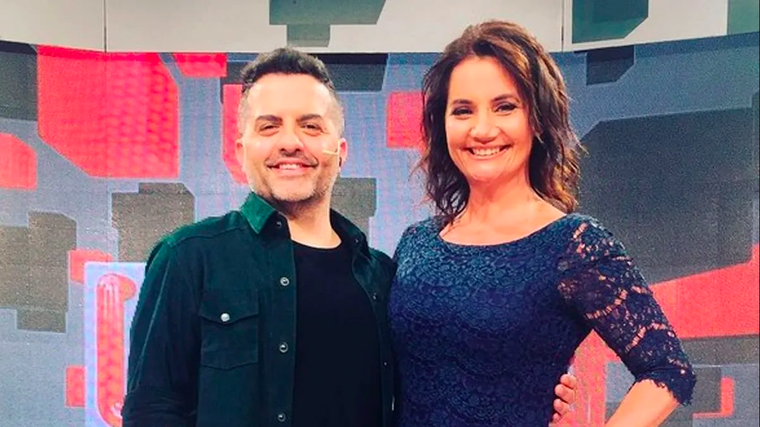 Ángel de Brito junto a Nancy Pazos en tiempos de LAM. Foto: Instagram @elejercitodelam