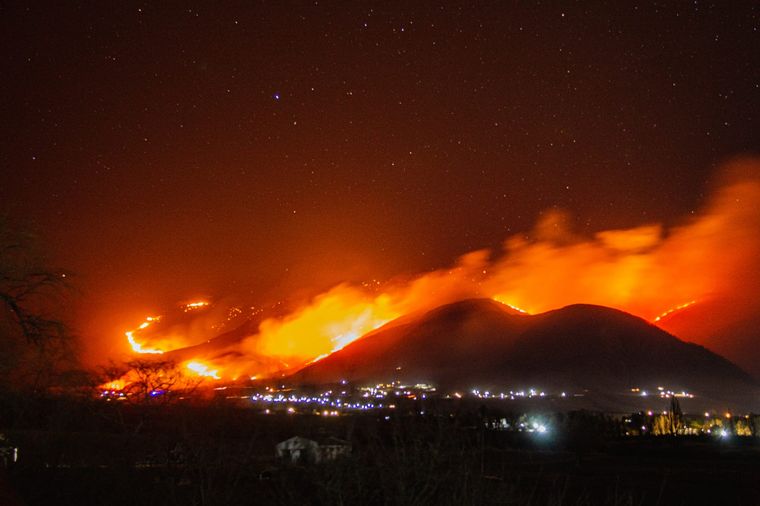 Los incendios en Tafí del Valle ya afectaron a más de 4.500 hectáreas Foto: X
