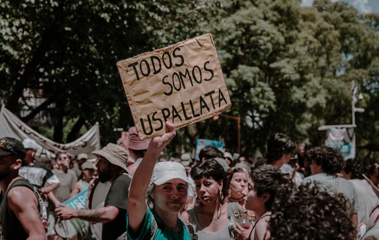 Hay movilizaciones contra San Jorge. El Gobierno cree que no son convocantes.&nbsp;