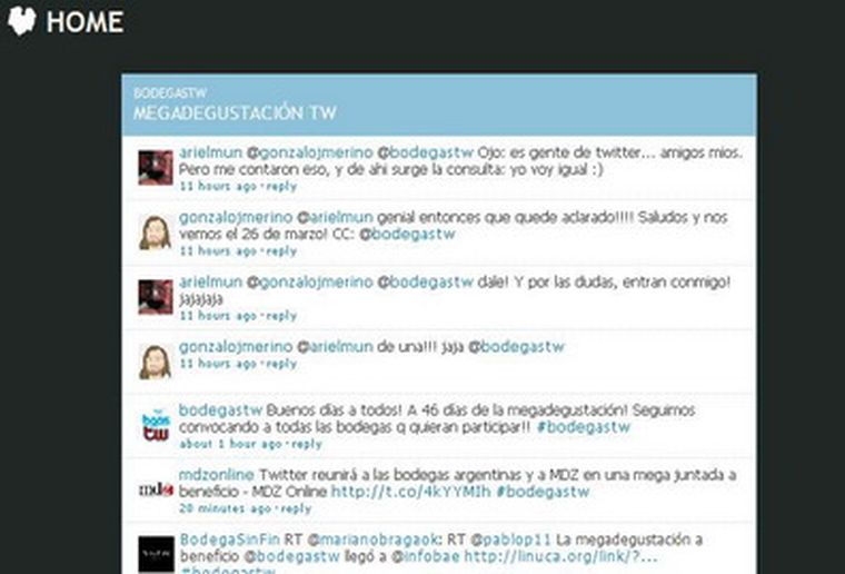 Los tuits solidarios del vino argentino.