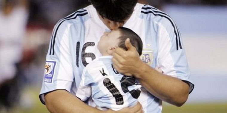 El padre y la Selección, dos grandes amores. Foto: web