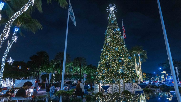 Bal Harbour engalana sus calles. Foto: balharbourfl.gov