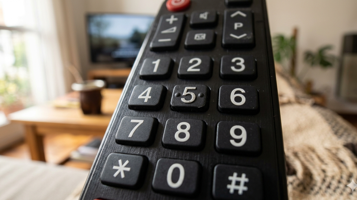 El secreto del número 5: el verdadero motivo por el que el control remoto del televisor tiene un relieve en esa tecla