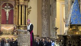 El arzobispo de la Ciudad de Buenos Aires, Jorge García Cuerva, en el Tedeum de este 25 de mayo. El arzobispo de la Ciudad de Buenos Aires, Jorge García Cuerva, en el Tedeum de este 25 de mayo.