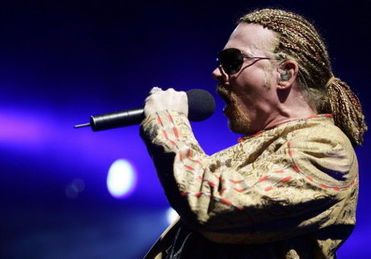 Axl Rose, alma mater de la banda que vuelve al ruedo. Foto: AFP