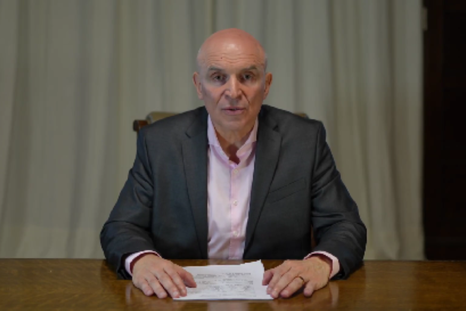 José Luis Espert, en el video que había grabado tras la denuncia de Juan Grabois. José Luis Espert, en el video que había grabado tras la denuncia de Juan Grabois.