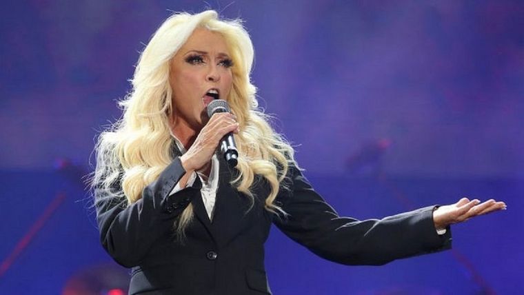 Yuri durante un concierto en Ciudad de México en 2019. Foto: GETTY IMAGES