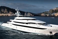 El yate Amore Vero, ahora incautado. Foto: Oceanco.