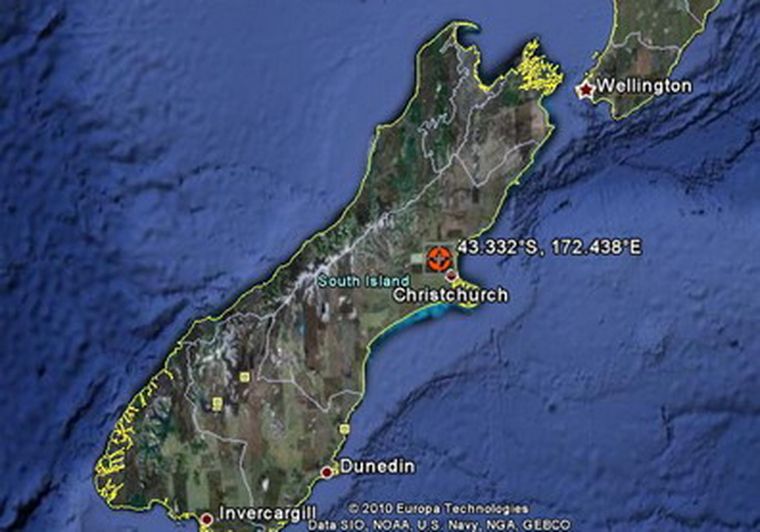 El sismo se produjo en medio de una zona residencial.