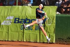 Manuel Peña Manuel Peña jugó un primer set con un tenis de enorme nivel. Foto: Juan Borsani/MDZ