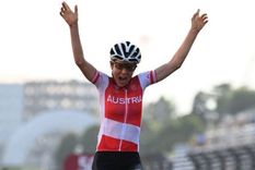 Ahora sí ya saben quién es: Anna Kiesenhofre, campeona olímpica en ciclismo de ruta en Tokyo 2020. Foto: GETTY IMAGES