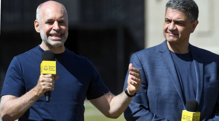 Jorge Macri junto a Horacio Rodríguez Larreta Foto: Télam