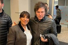 Claudia Córdoba y Javier Milei, juntos en 2023. Foto: archivo