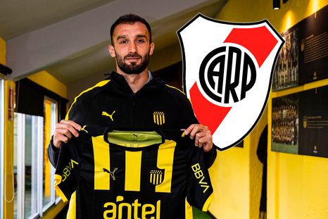Tras su llegada a Peñarol, Germán Pezzella se despidió de River.