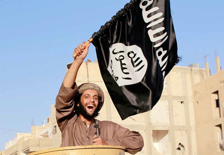 Bandera de ISIS. Bandera de ISIS.
