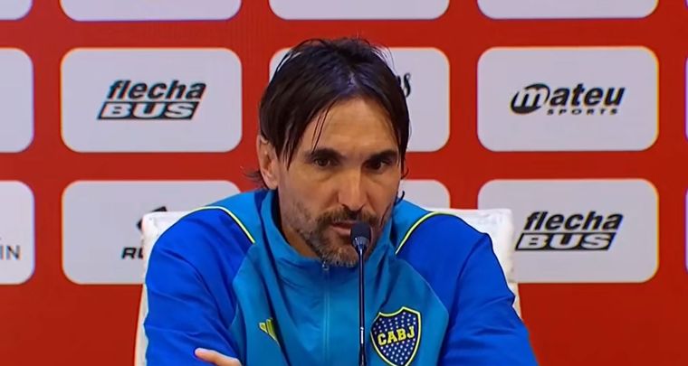 Dieog Martínez, en conferencia en el estadio UNO. Foto: Captura