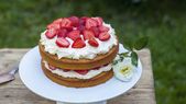 Prepará esta receta de torta de frutillas con crema y conquistá a tu familia. Prepará esta receta de torta de frutillas con crema y conquistá a tu familia.
