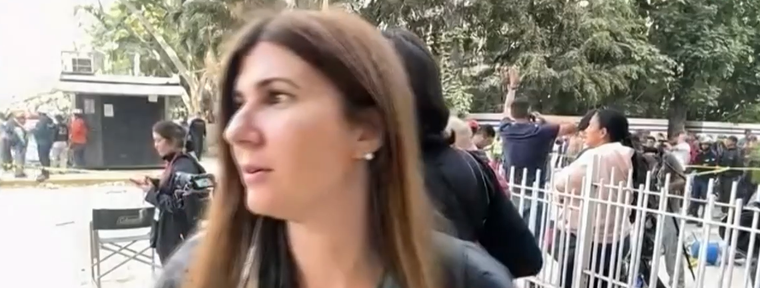Adriana Núñez Rabascall, la periodista que sintió la réplica del sismo en Venezuela.