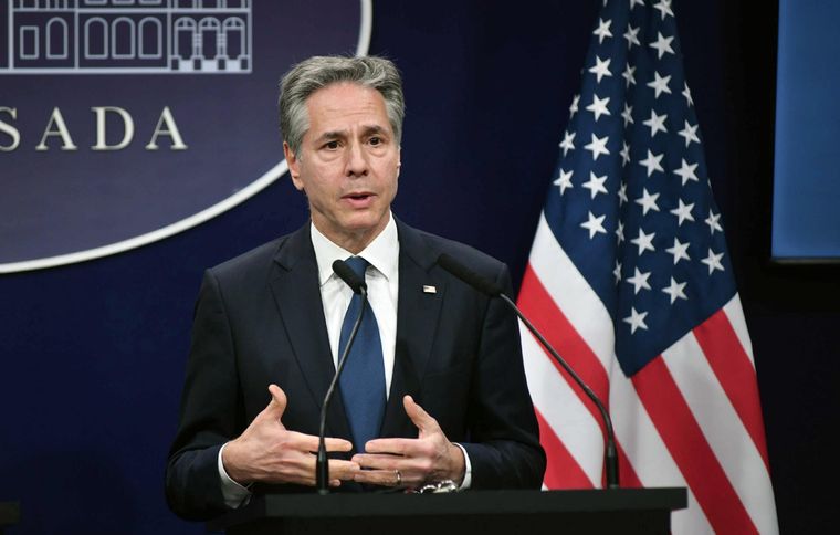 Antony Blinken, cuando era parte de la gestión de Joe Biden. Foto: Noticias Argentinas