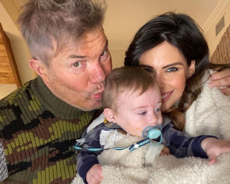 Barby Franco y Fernando Burlando junto a su sobrino nieto Foto: Instagram