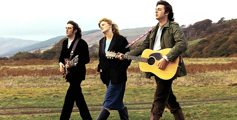 Denny, Linda y Paul durante su época con Wings.