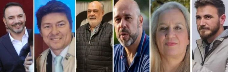 Juan Pablo Valdés, Lisandro Almirón, Ricardo Colombi, Martín Ascúa, Sonia López, y Ezequiel Romero, los candidatos a Gobernador de Corrientes Juan Pablo Valdés, Lisandro Almirón, Ricardo Colombi, Martín Ascúa, Sonia López, y Ezequiel Romero, los candidatos a Gobernador de Corrientes