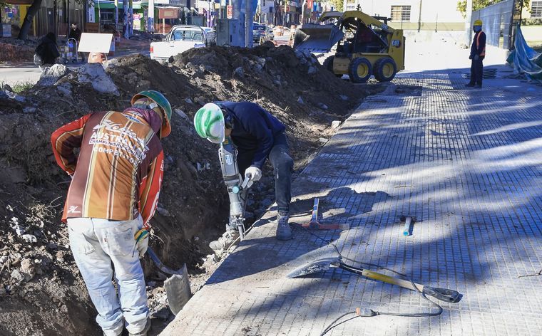 Avanzan las obras en el entorno de la Terminal de Ómnibus.&nbsp;