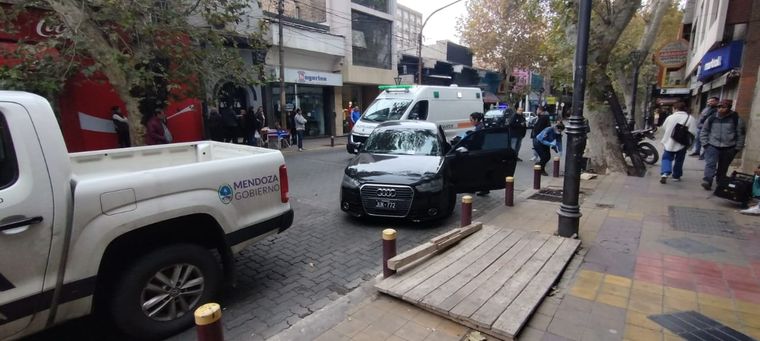 La zona de la Galería Tonsa Foto: Ministerio de Seguridad