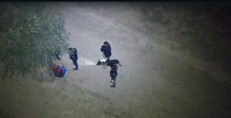 Una de las imágenes captadas por los drones en la finca Foto: Captura de video