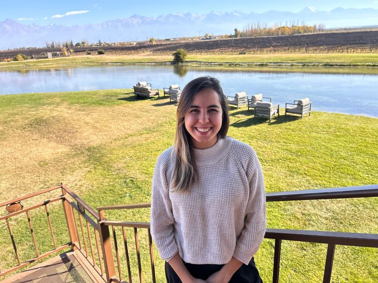 Irma Remigio, oriunda de Brasil, es la responsable de la sustentabilidad en Domaine Bousquet. Foto: Sol Devia/MDZ