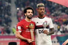 Salah y Bruno Henrique.