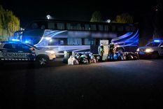 Los bultos de mercadería. Foto: Gendarmería Nacional