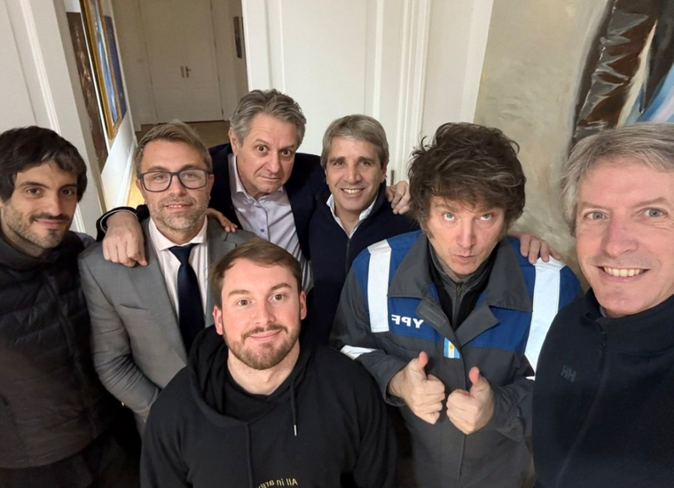 La imagen que publicó Javier Milei para festejar el anuncio de la inflación