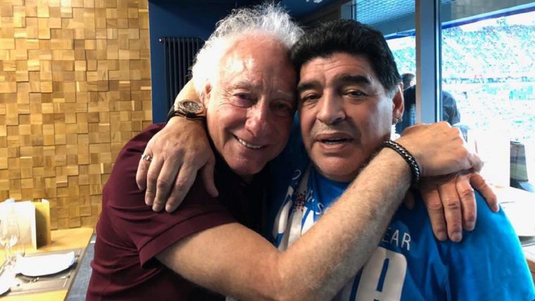 Guillermo Coppola y Diego Armando Maradona tuvieron un vínculo que duró años. Foto: archivo