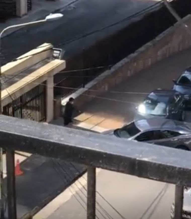 Las imágenes fueron registradas por un vecino