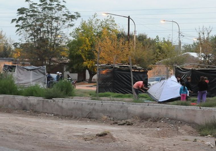 Así se veía el barrio esta tarde. Foto: Alf Ponce / MDZ