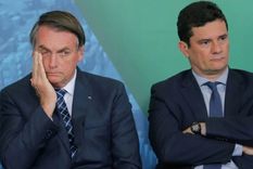 Bolsonaro y el ministro Moro.