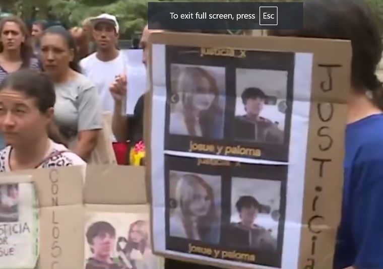Paloma y Josué fueron golpeados durante media hora en el descampado de Florencio Varela Foto: Captura de video