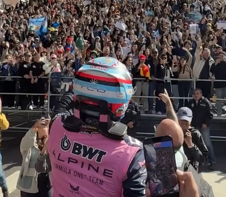Alpine elogió el recibimiento del público en Buenos Aires.
