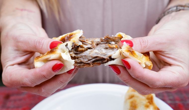 La receta verdadera de empanadas de matambre a la pizza