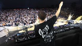 Michael Bibi en plena acción en Arcana Experience. Foto: Marcos García / MDZ